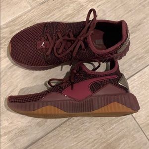 Never worn before puma running shoes purple